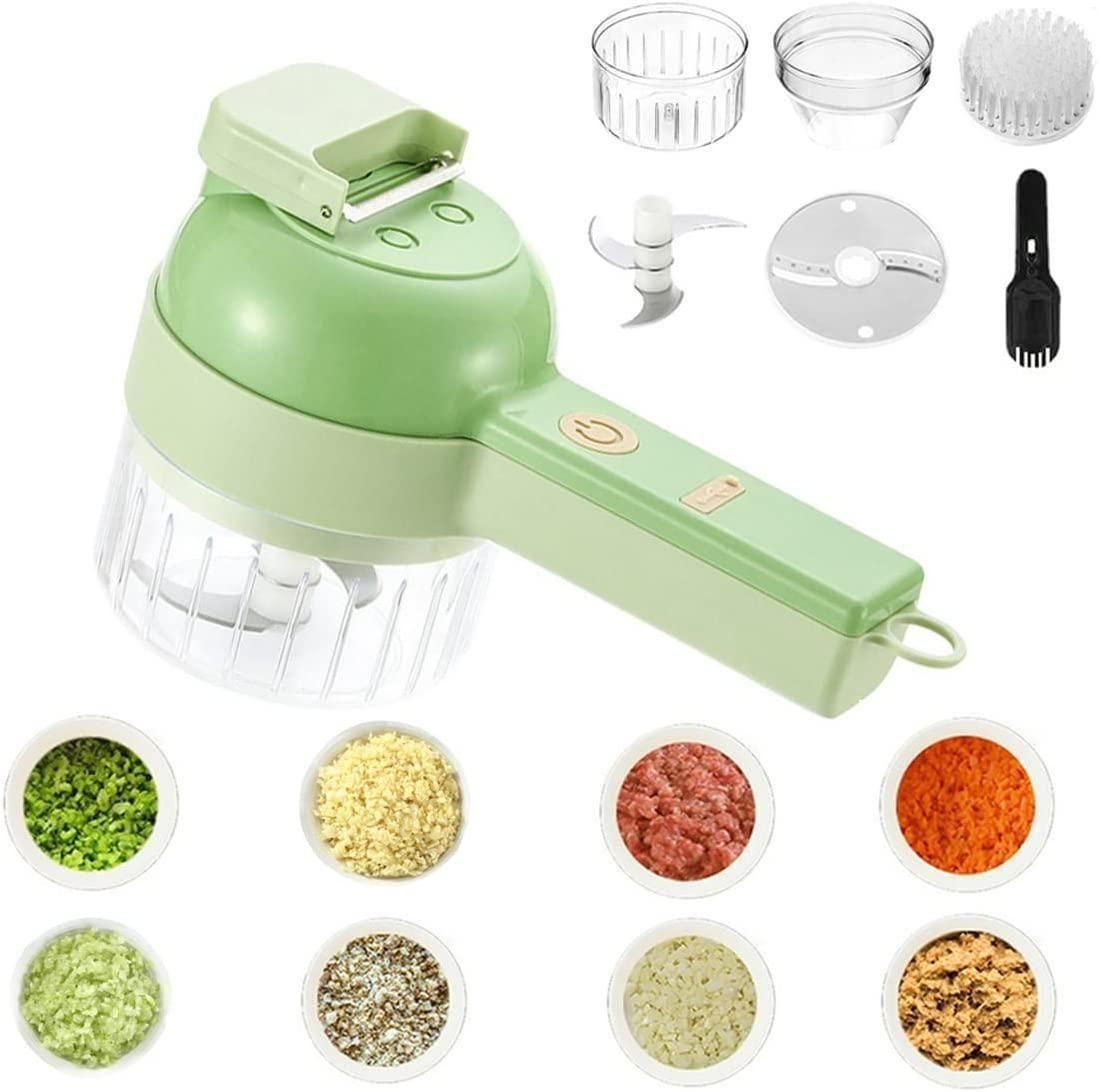 4 in 1 Portable Electric Vegetable Cutter Set 35%off