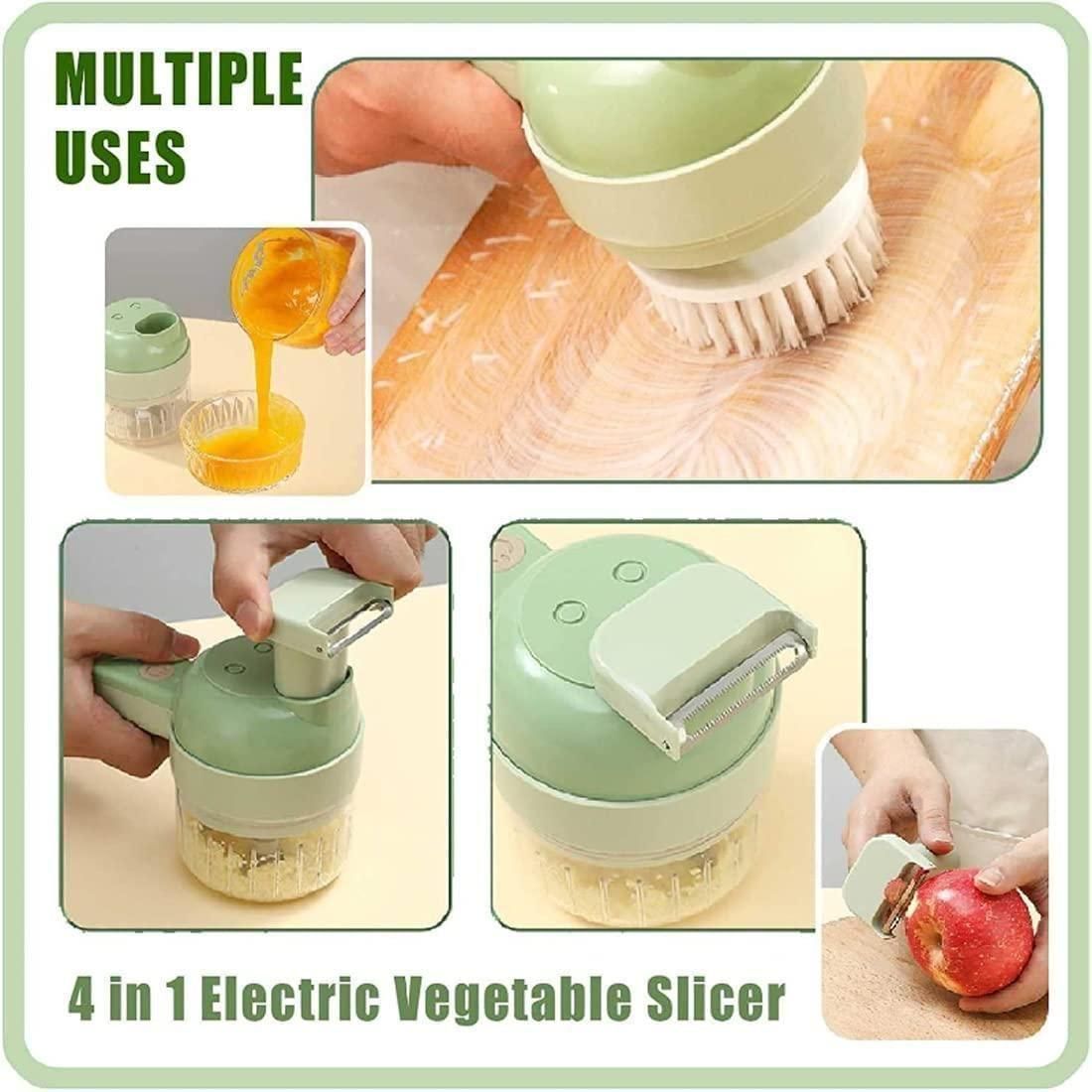 4 in 1 Portable Electric Vegetable Cutter Set 35%off