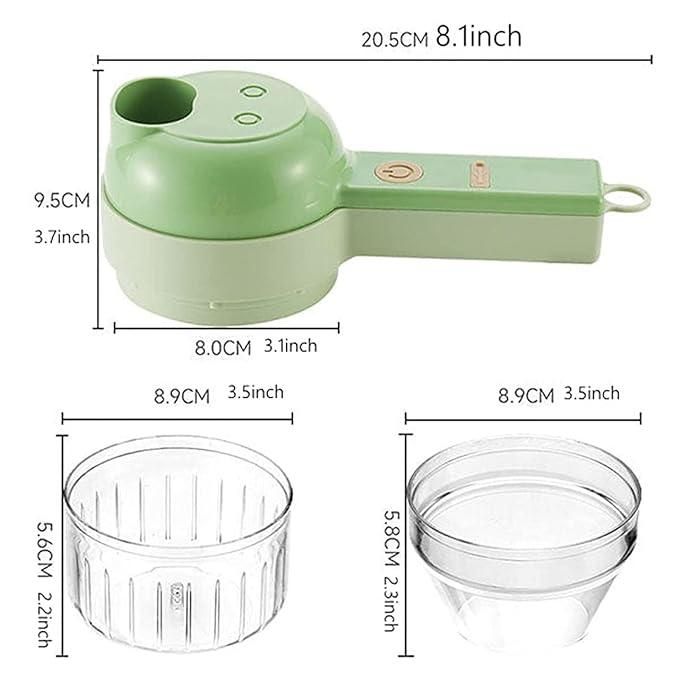 4 in 1 Portable Electric Vegetable Cutter Set 35%off