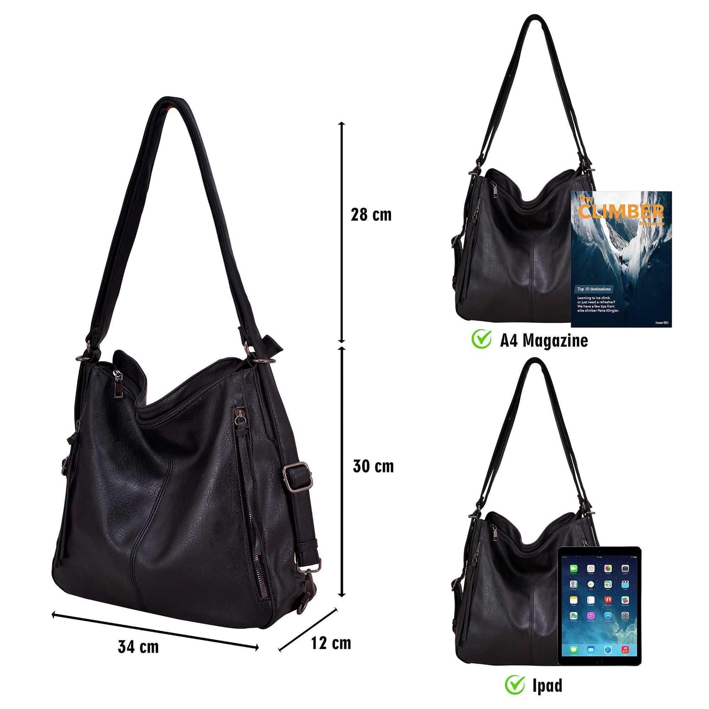 3-in-1 Premium Handbag Set for Women – Shoulder 50% off