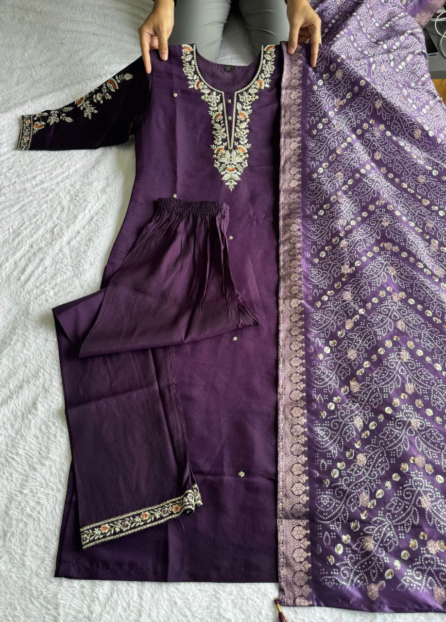 Kurti Pent Dupatta Set