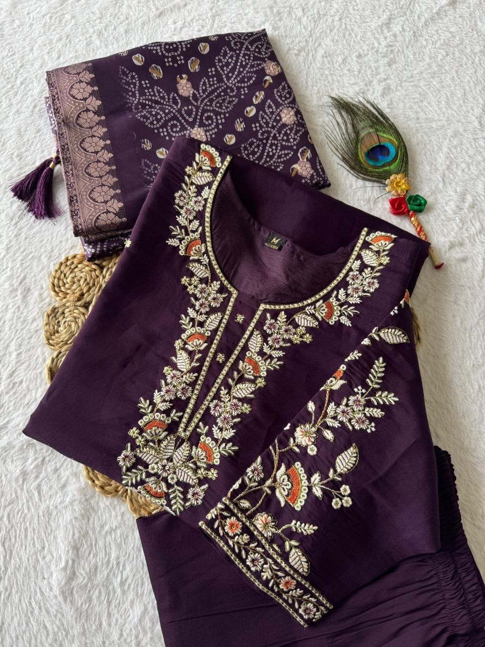 Kurti Pent Dupatta Set