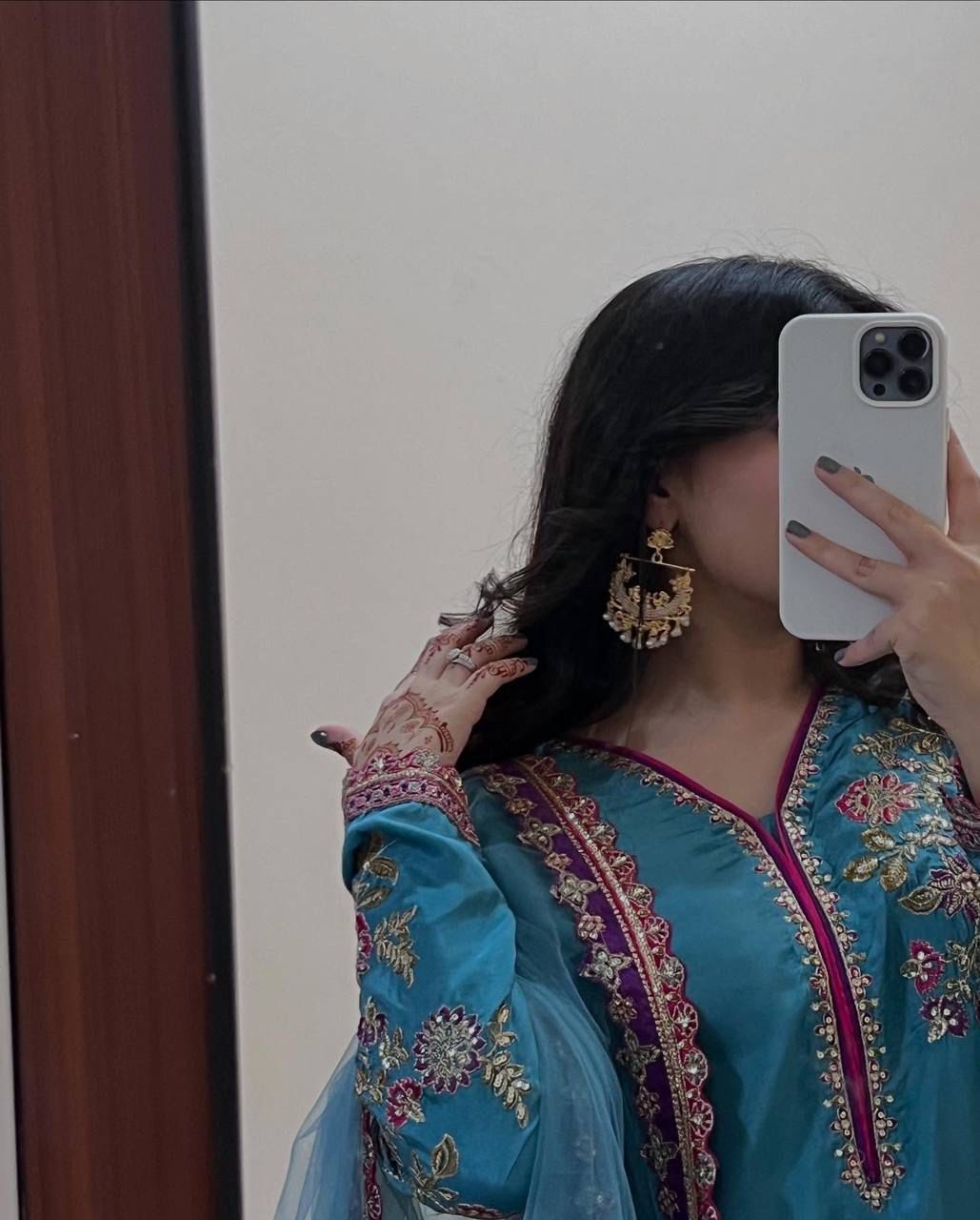 Royal Blue Blossom Suit