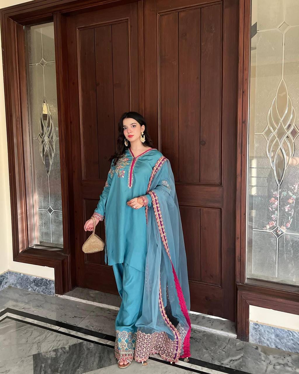 Royal Blue Blossom Suit