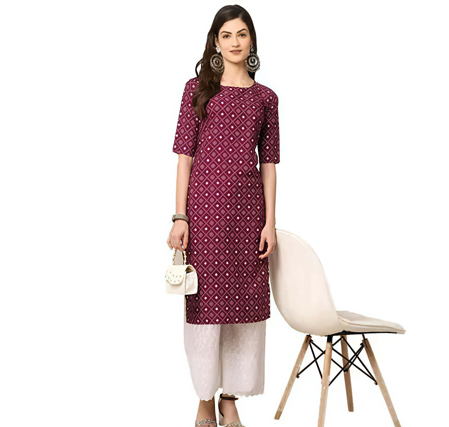 Fancy petrn kurti |festive special kurti | stiched crepe kurti