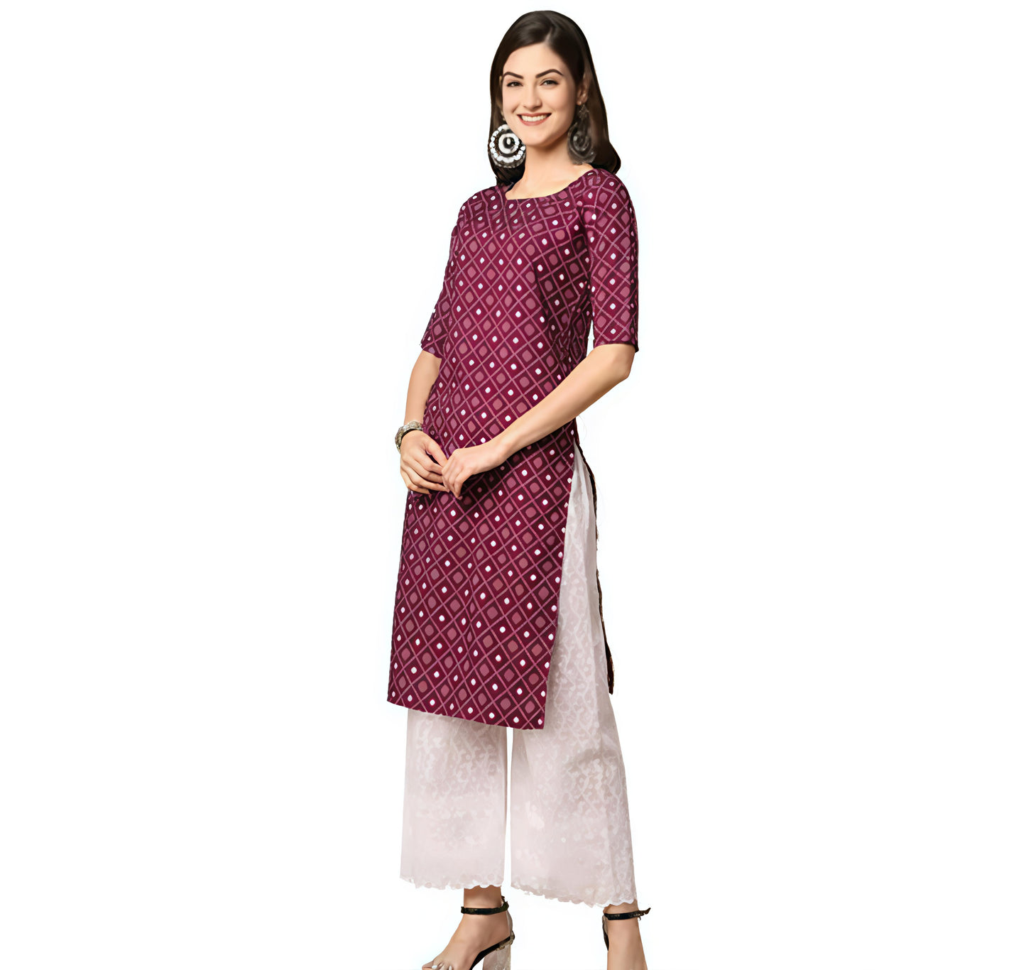Fancy petrn kurti |festive special kurti | stiched crepe kurti