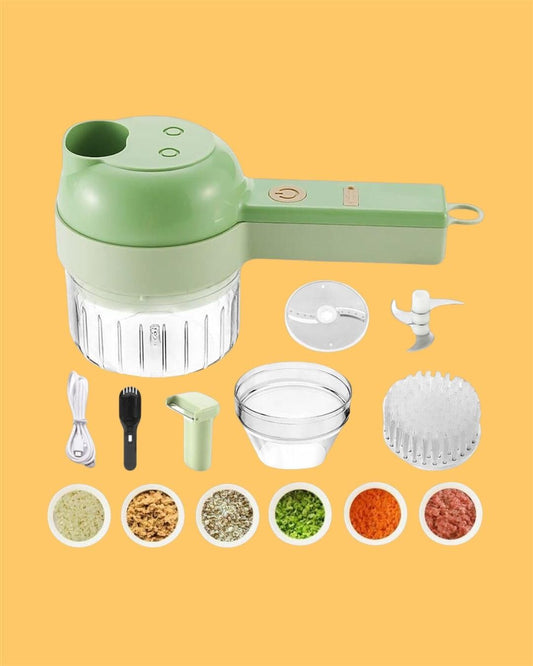 4 in 1 Portable Electric Vegetable Cutter Set 35%off