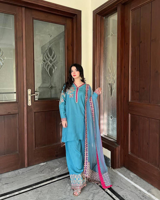 Royal Blue Blossom Suit