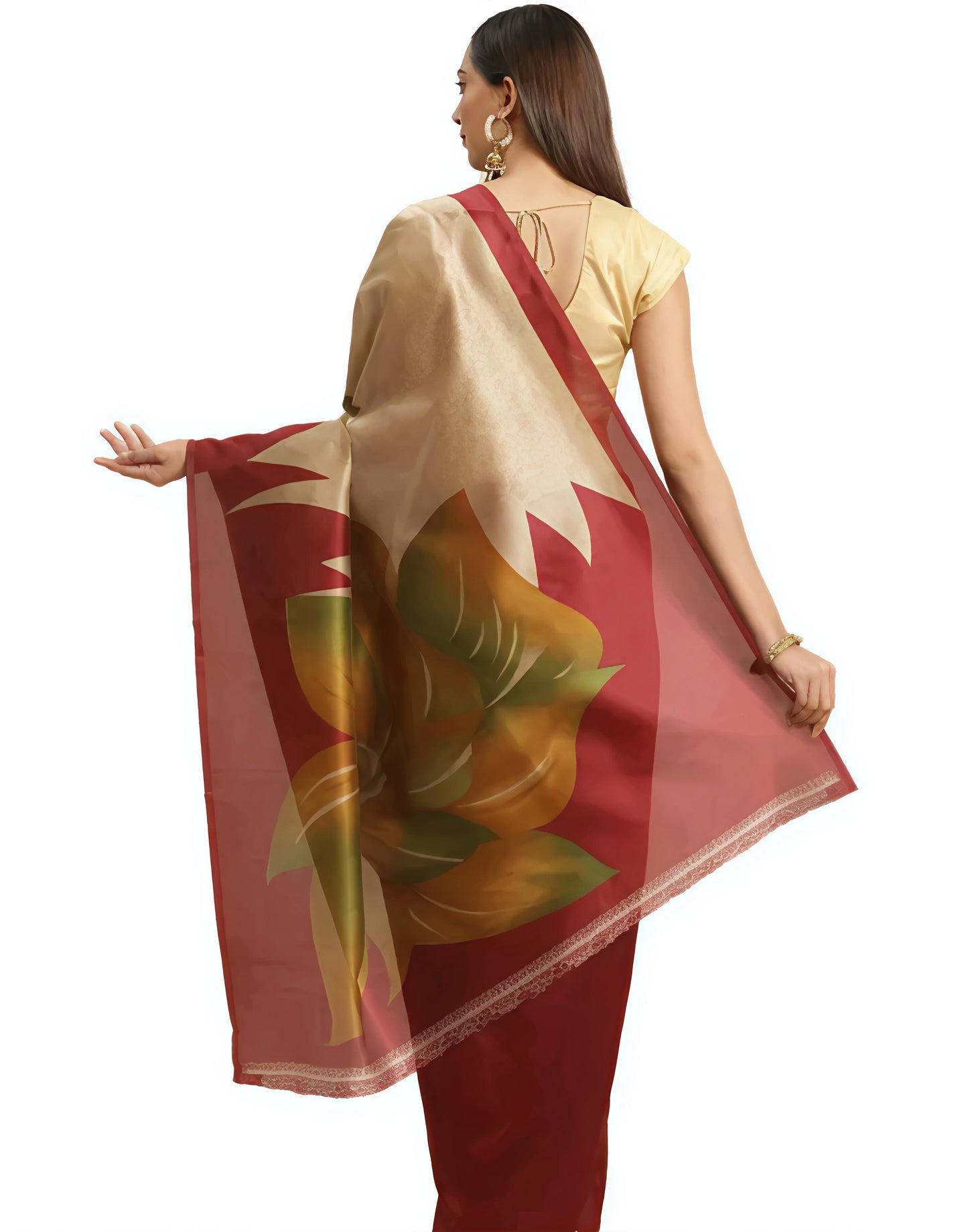 Silk Grey  Saree with Blouse