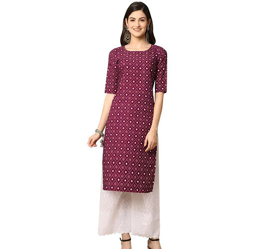 Fancy petrn kurti |festive special kurti | stiched crepe kurti