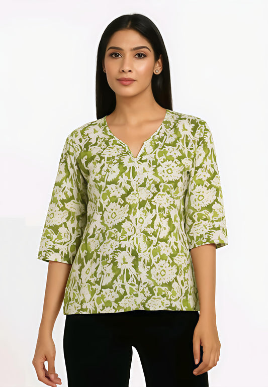 premium short kurti with half sleeve