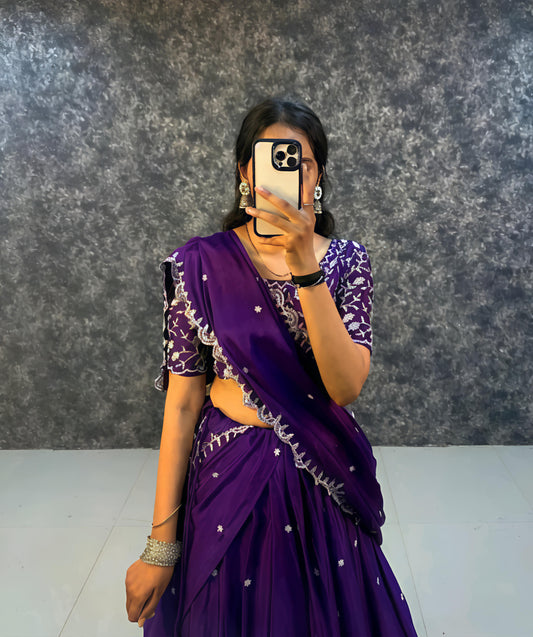 Trendy fancy work lehenga choli