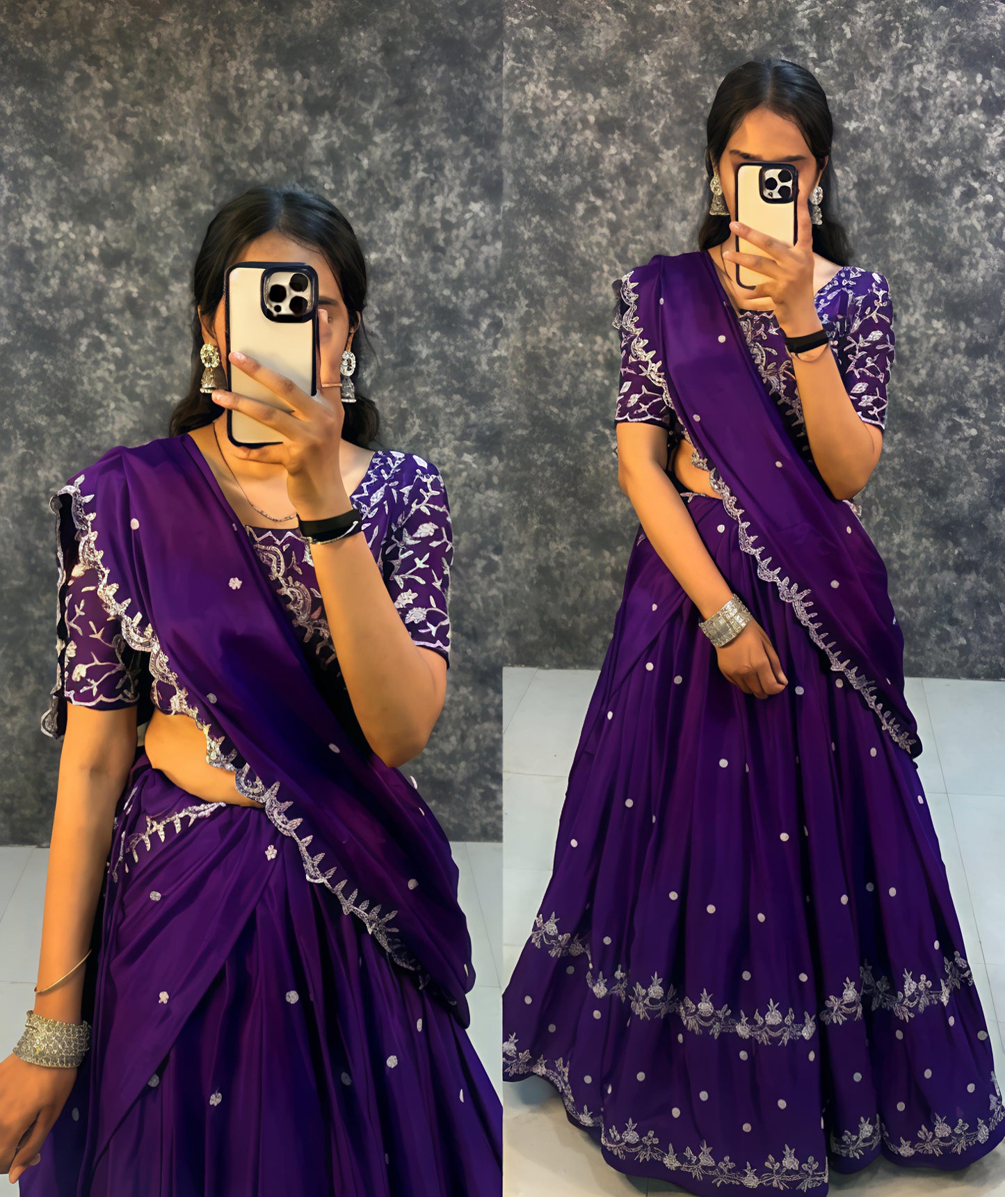 Trendy fancy work lehenga choli